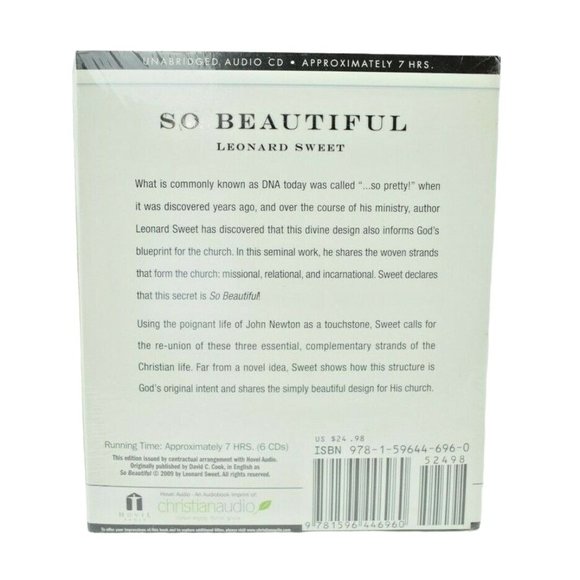 So Beautiful : Divine Design for Life and the Church by Len Sweet 2009, CD New - Picture 2 of 2